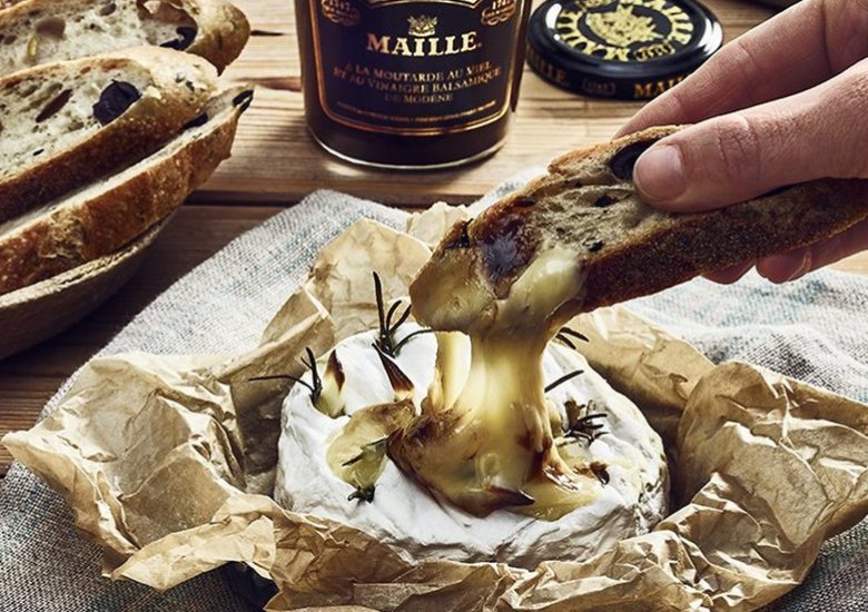 Validación pronunciación Oficiales Receta de camembert al horno con mostaza a la miel | Maille